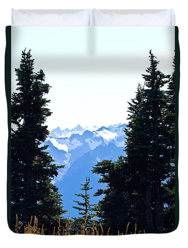 Vistas Duvet Cover featuring the photograph Vistas Along the Trail by Marie Jamieson