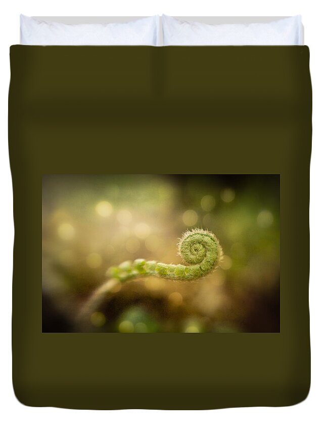 Spring Duvet Cover featuring the photograph Waiting to Unwind by Joye Ardyn Durham
