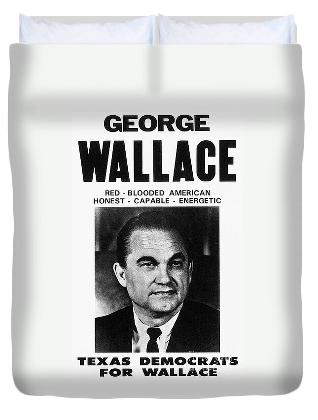 1968 Duvet Cover featuring the photograph Wallace Campaign, 1968 by Granger