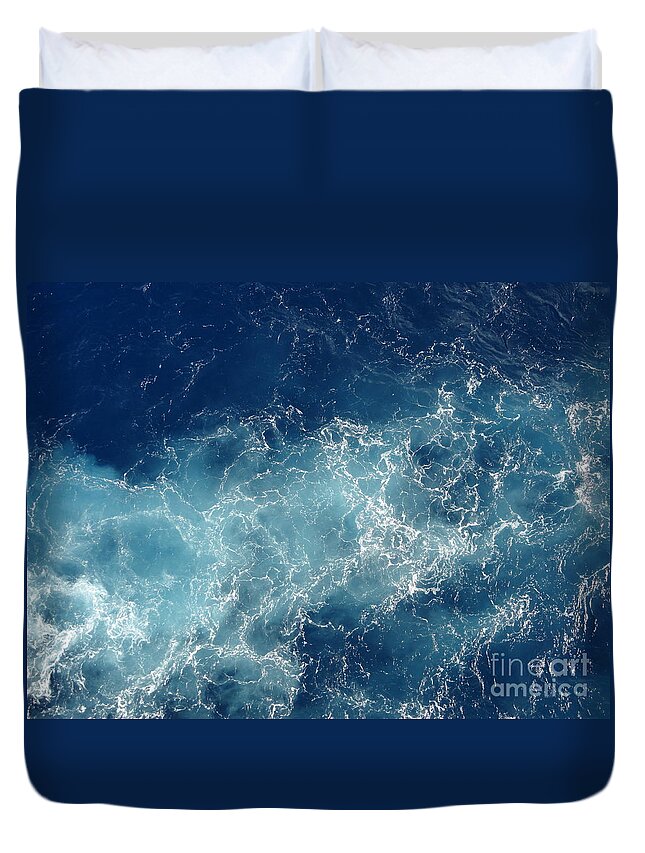 Pattern Duvet Cover featuring the photograph Water pattern by Dejan Jovanovic