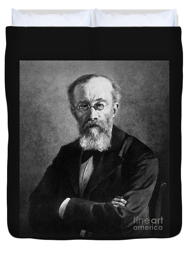 Science Duvet Cover featuring the photograph Wilhelm Wundt, German Psychologist by Science Source
