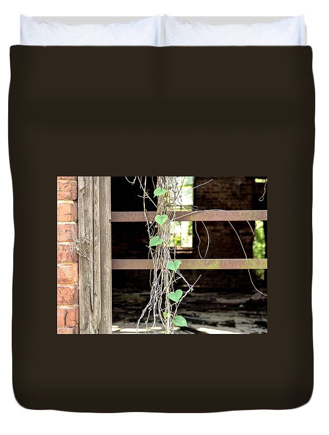 Selma Duvet Cover featuring the photograph Window on the Past by Al Griffin