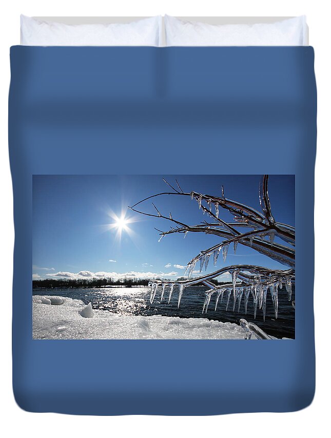 Winter Duvet Cover featuring the photograph Winter Tale by Mircea Costina Photography
