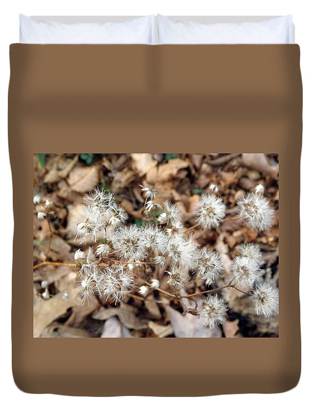 Winters Duvet Cover featuring the photograph Winters flowers by Kim Galluzzo