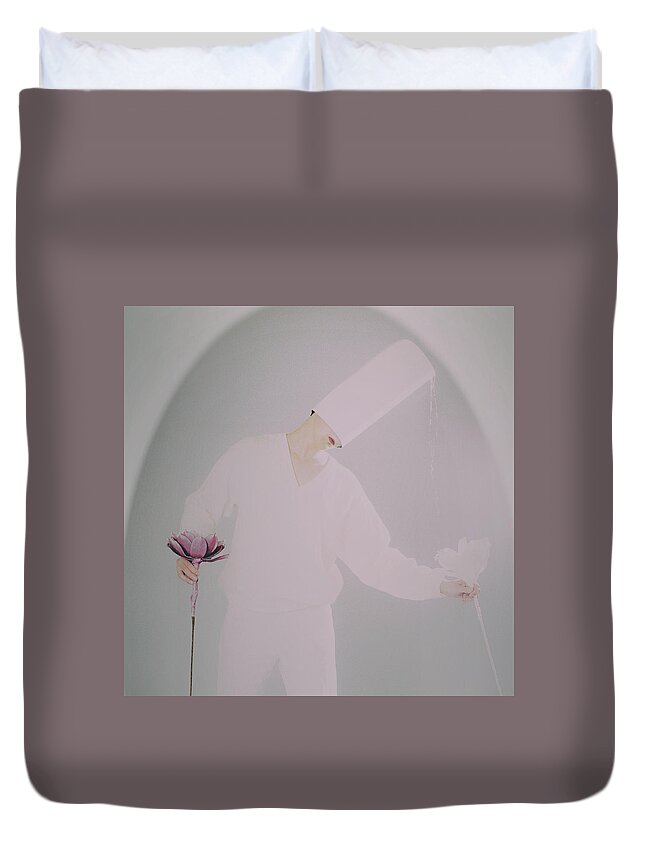 Photo Duvet Cover featuring the photograph -after- by Lukas Duran