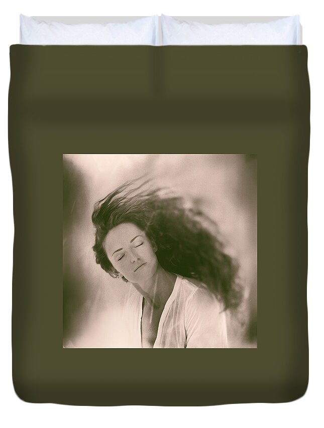 Photo Duvet Cover featuring the photograph -immersed II.- by Lukas Duran