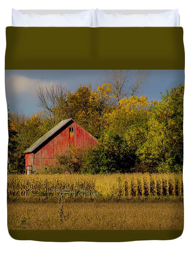 Barn Duvet Cover featuring the photograph 059 Pickerington Ohio by Dennis Bean