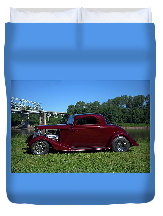 1934 Duvet Cover featuring the photograph 1934 Ford Coupe by Tim McCullough