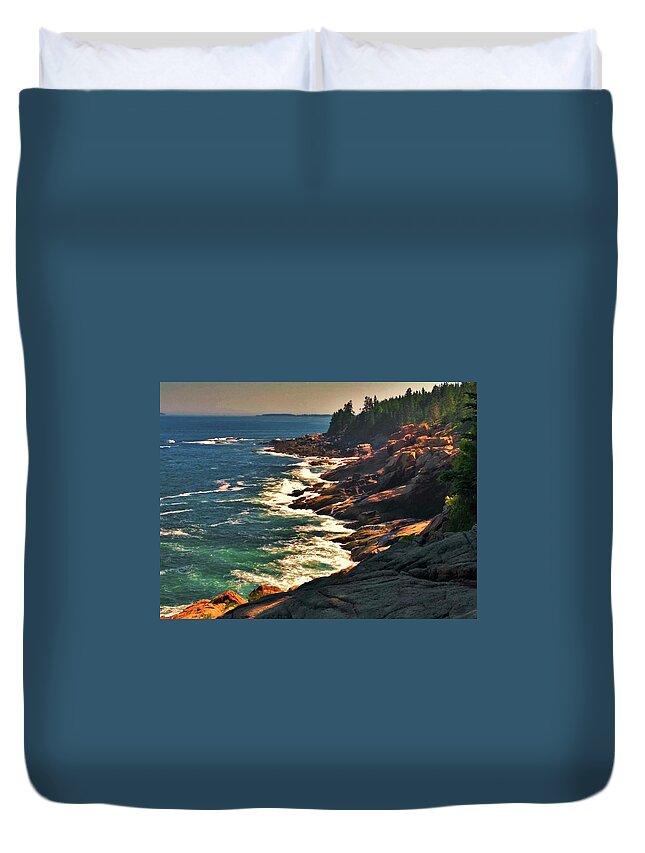 Acadia Duvet Cover featuring the photograph Acadia #2 by Lisa Dunn