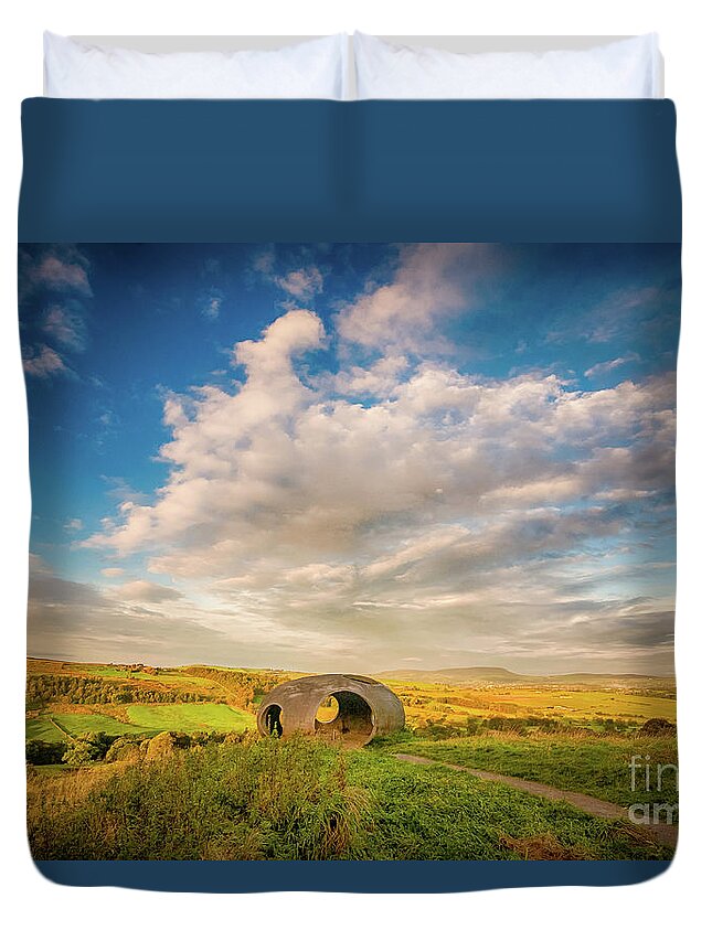 Atom Duvet Cover featuring the photograph Atom Panopticon, Wycoller, Colne, Lancashire, UK by Mariusz Talarek