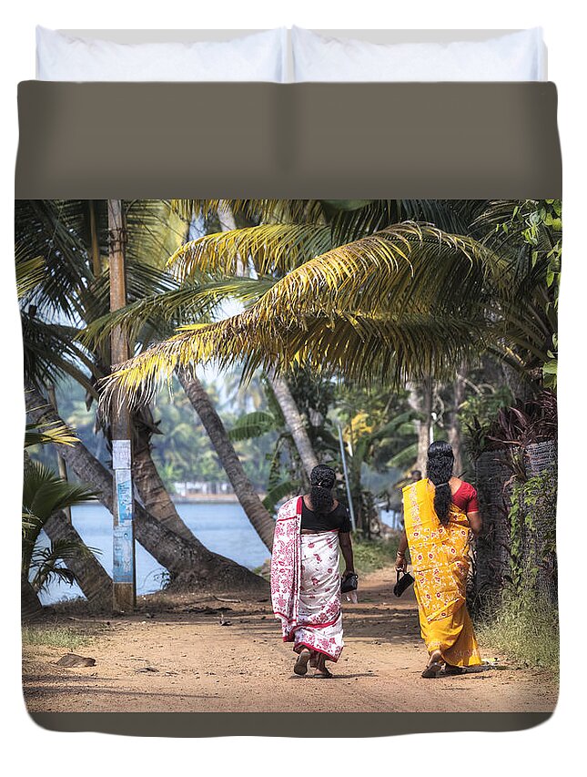 Alappuzha Duvet Cover featuring the photograph Backwaters Kerala - India #1 by Joana Kruse