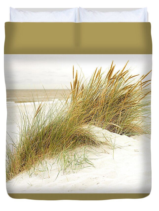 Europe Duvet Cover featuring the photograph Beach Grass #1 by Hannes Cmarits