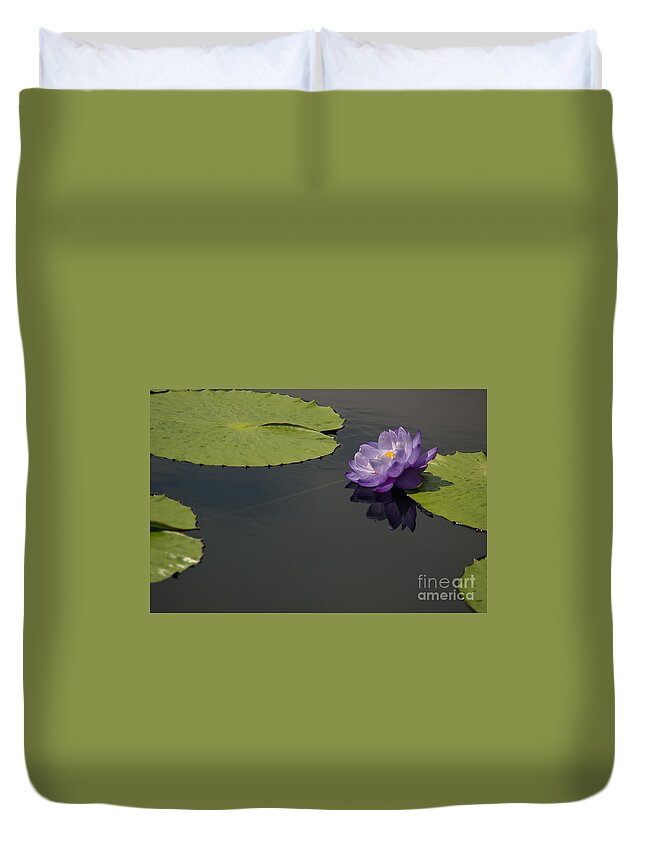 Cobalt Duvet Cover featuring the photograph Blue Lotus Waterlily #1 by Jackie Irwin