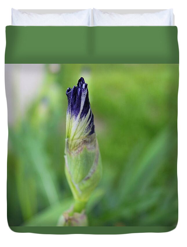 Iris Duvet Cover featuring the photograph Brilliantly Imagined #1 by Michiale Schneider