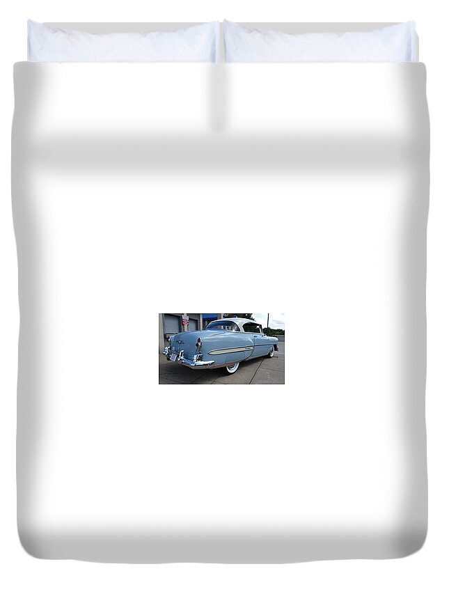 Chevrolet Bel Air Duvet Cover featuring the photograph Chevrolet Bel Air #1 by Jackie Russo