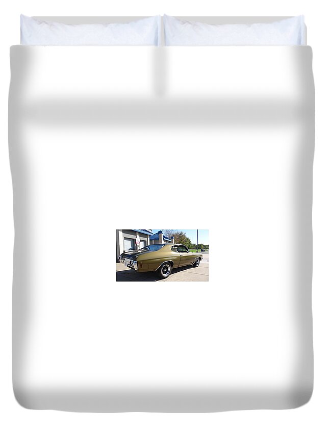 Chevrolet Chevelle Ss Duvet Cover featuring the photograph Chevrolet Chevelle SS #1 by Mariel Mcmeeking