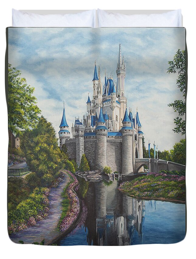 Cinderella Castle Duvet Cover For Sale By Charlotte Blanchard