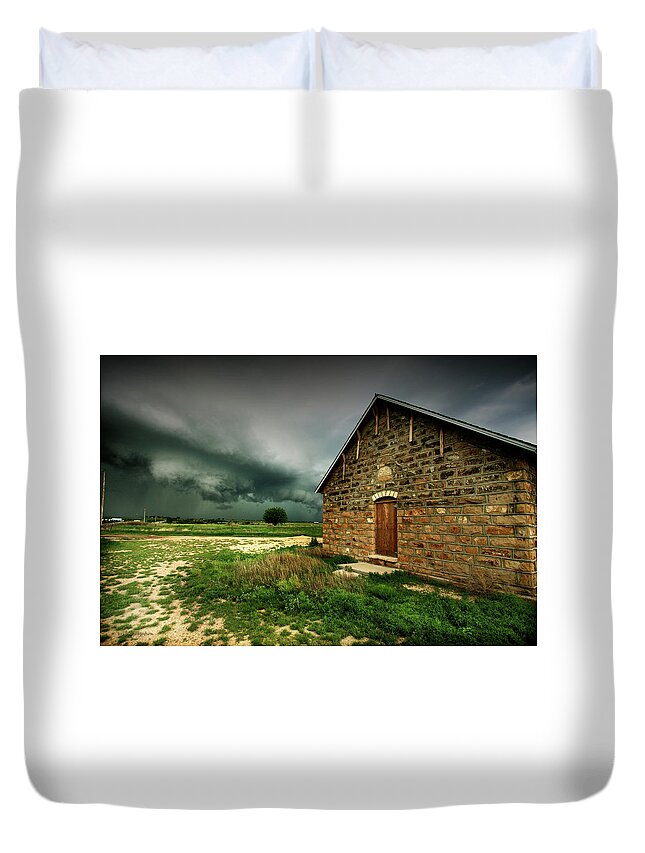 Class Duvet Cover featuring the photograph Class Dismissed #1 by Brian Gustafson