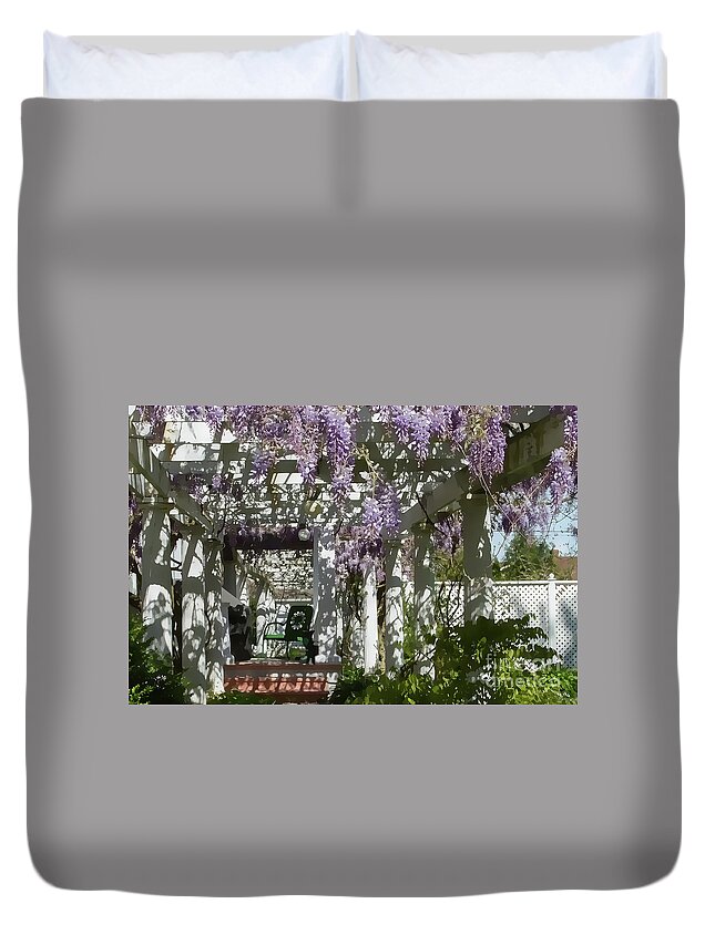 Gardens Duvet Cover featuring the photograph Come to Jordan Village #1 by Marilyn Cornwell