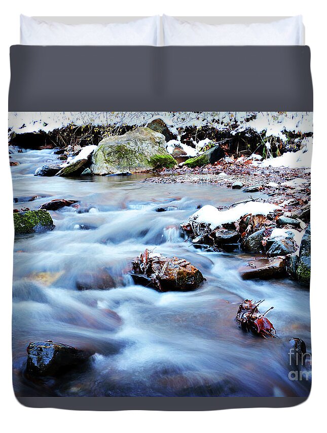 Cool Duvet Cover featuring the photograph Cool Waters #1 by Rebecca Davis