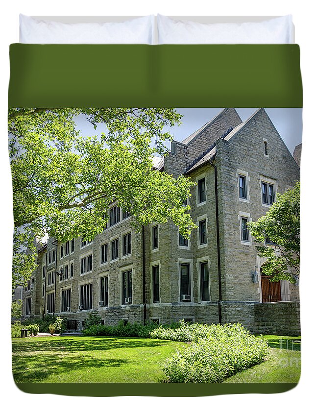 Vu Duvet Cover featuring the photograph Corr Residence Hall #1 by William Norton