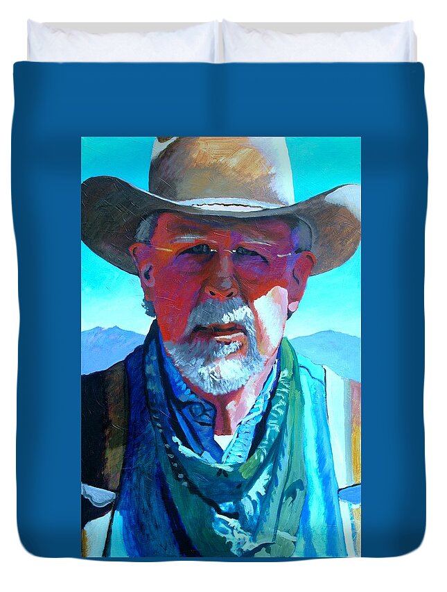 Dalas Duvet Cover featuring the painting Dalas #1 by Robert Bissett