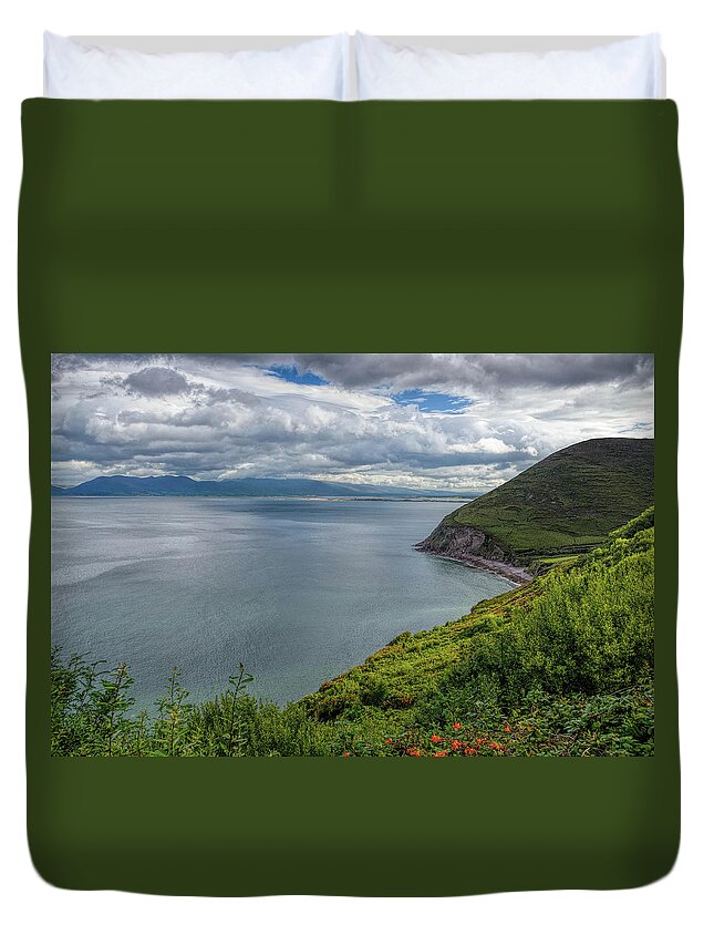 Sky Duvet Cover featuring the photograph Dingle Bay by Elvis Vaughn