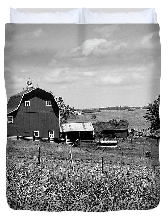 Art Duvet Cover featuring the photograph Down on the Farm #1 by Jenness Asby