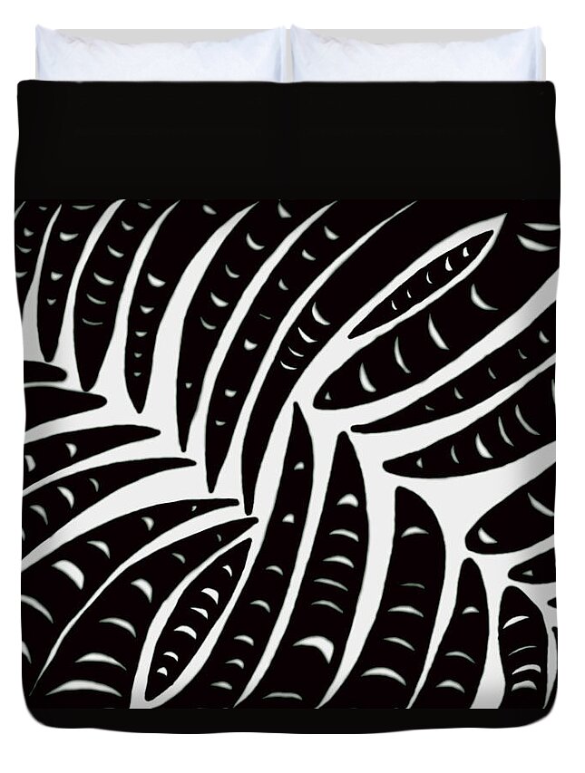 Fingers Duvet Cover featuring the Fingers #1 by Christopher Rowlands