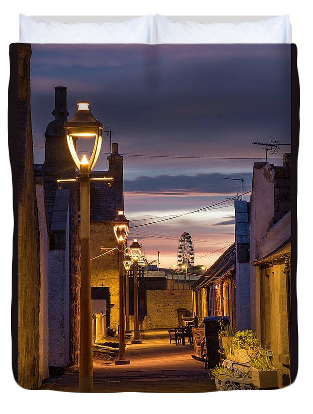 Fittie Duvet Cover featuring the photograph Fittie at Night #1 by Veli Bariskan