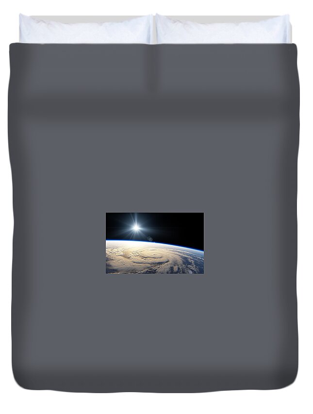 From Space Duvet Cover featuring the photograph From Space #1 by Jackie Russo