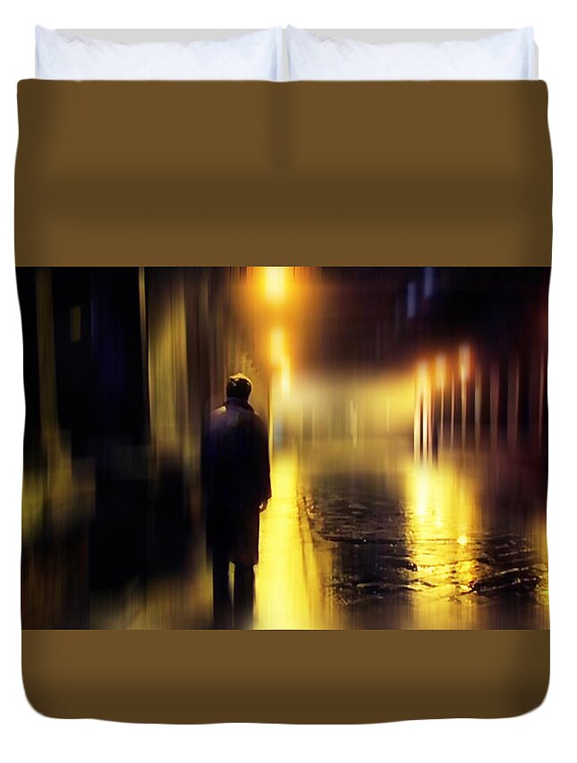 Love Duvet Cover featuring the photograph Ghost of Love by Jenny Rainbow