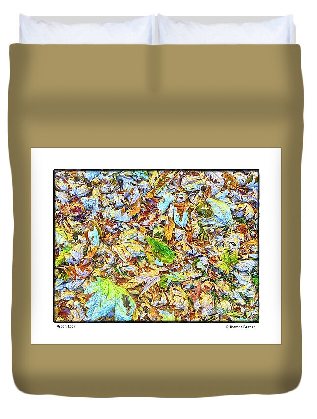 Leaves Duvet Cover featuring the photograph Green Leaf #1 by R Thomas Berner