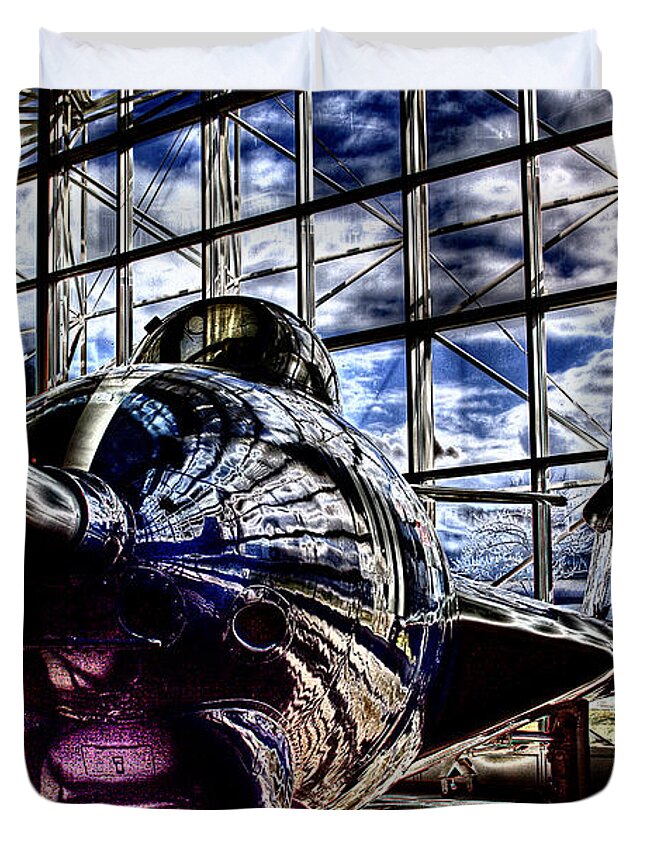 Grumman Duvet Cover featuring the photograph Grumman F9F-8 Cougar #1 by David Patterson