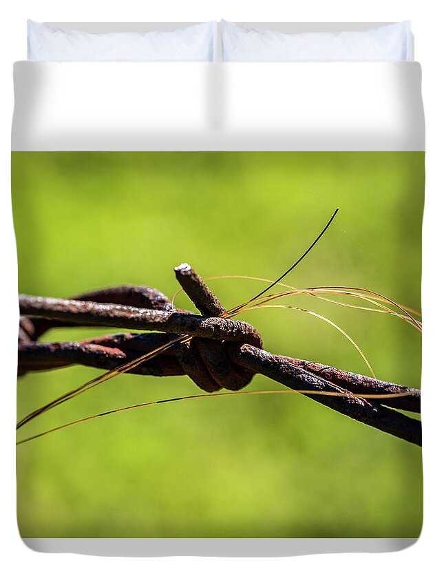 Jay Stockhaus Duvet Cover featuring the photograph Horse Hair #2 by Jay Stockhaus