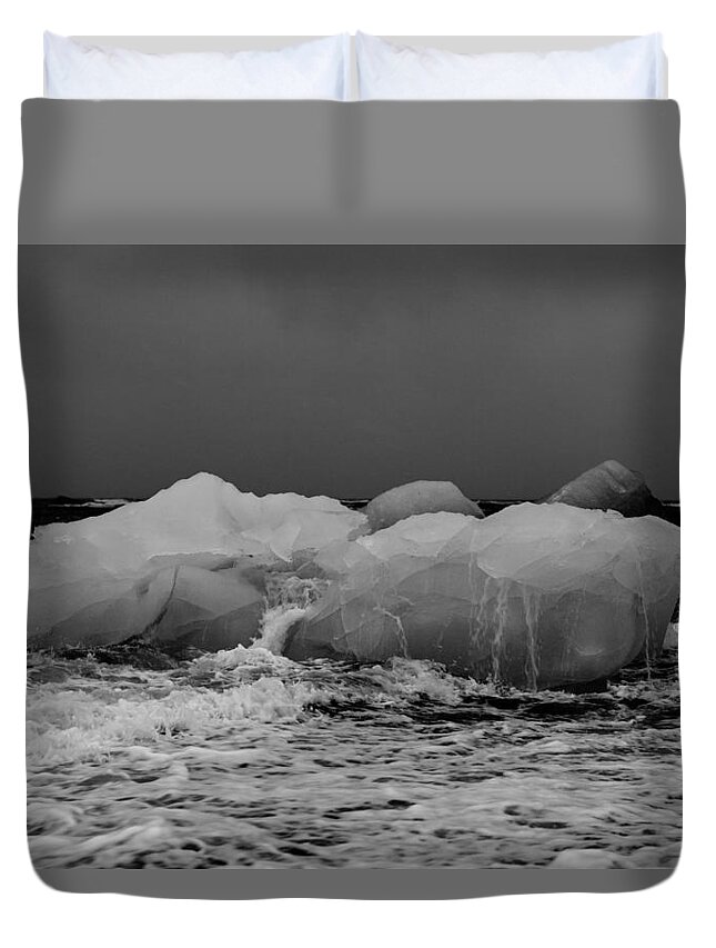 White Duvet Cover featuring the photograph Island #1 by Andy Bucaille