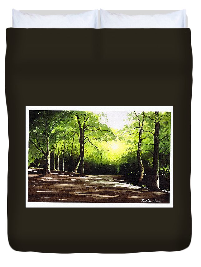 Judy Woods Duvet Cover featuring the painting Judy Woods by Paul Dene Marlor