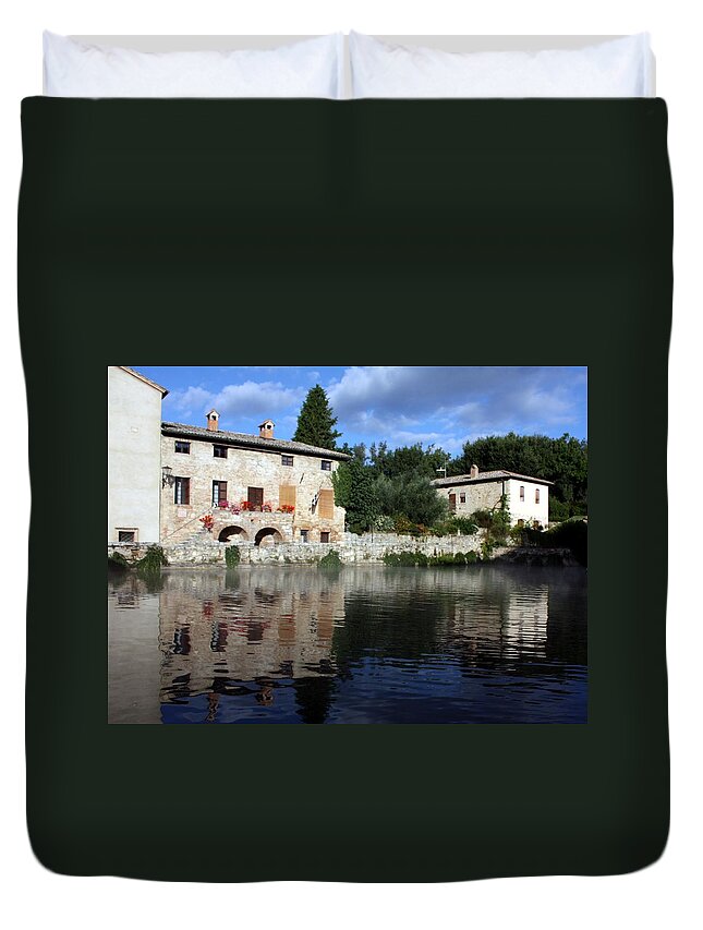La Terme Duvet Cover featuring the photograph La Terme #1 by Pat Purdy