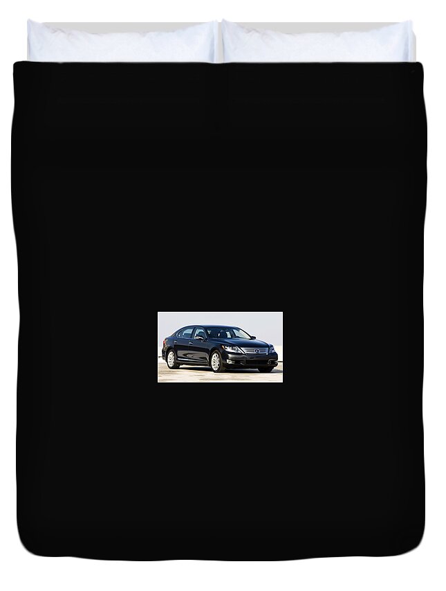 Lexus Ls Duvet Cover featuring the digital art Lexus LS #1 by Super Lovely