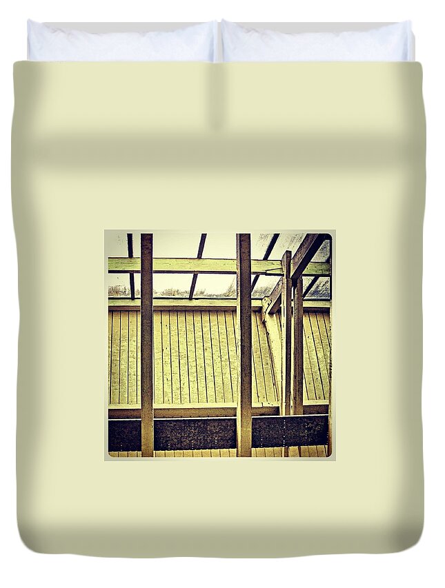 Yellow Duvet Cover featuring the photograph Light #3 by Hans Fotoboek