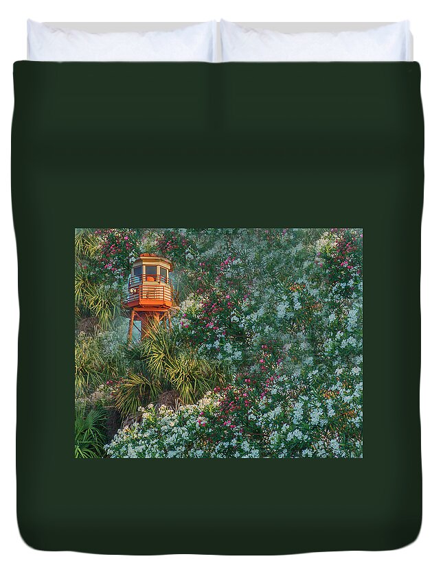 Light House Duvet Cover featuring the photograph Light House #1 by Dennis Dugan