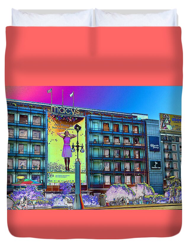 Shopping Duvet Cover featuring the photograph Macy's #1 by Tom Kelly
