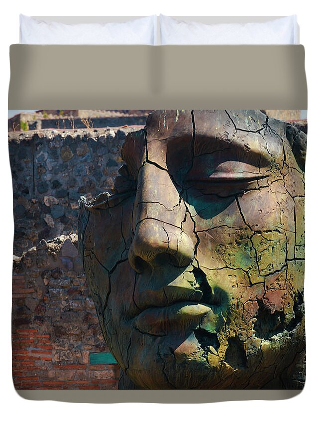 Amidst Duvet Cover featuring the photograph Modern Pompeii Art #1 by Travis Rogers