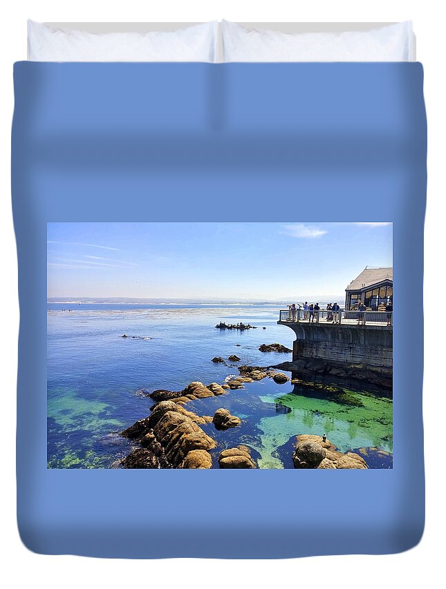 Monterey Duvet Cover featuring the photograph Montery Bay #2 by J R Yates