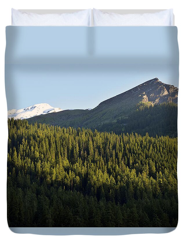 Mountains Duvet Cover featuring the photograph Mountainscape #1 by Sumit Mehndiratta