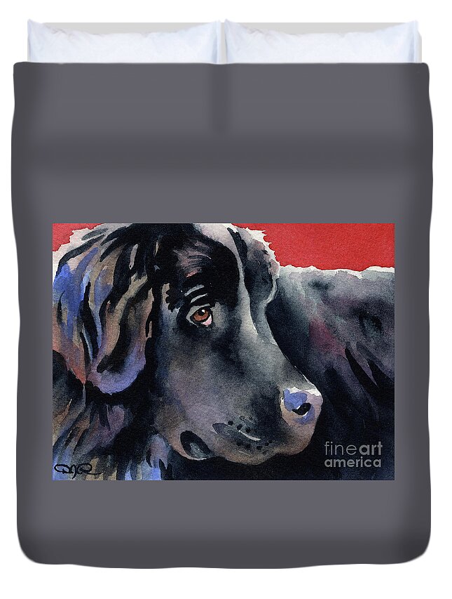 Newfoundland Duvet Cover featuring the painting Newfoundland by David Rogers