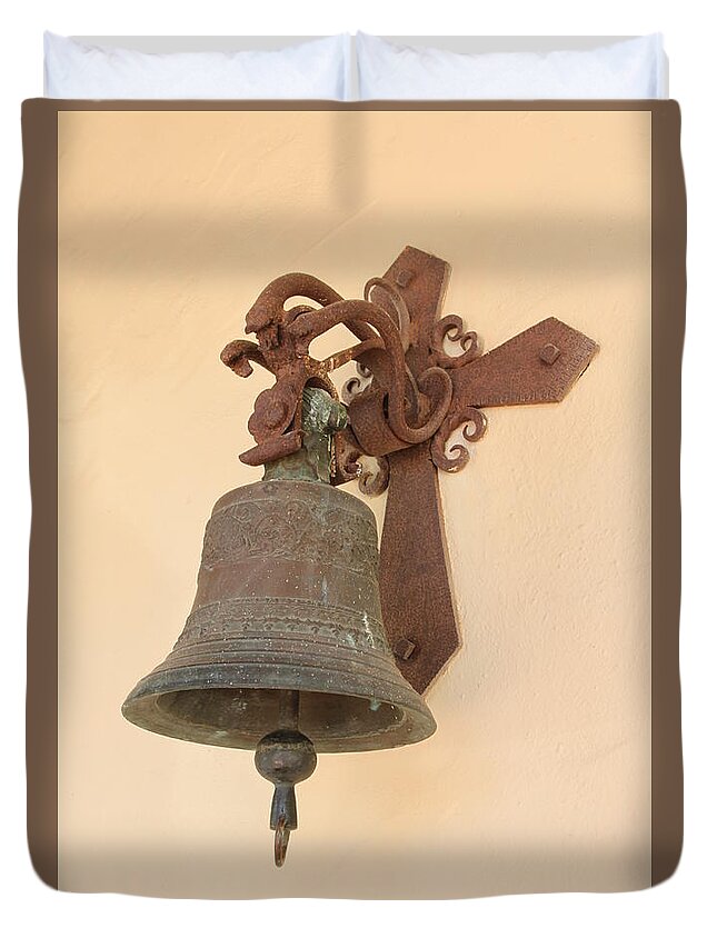 Bell Duvet Cover featuring the photograph Old Bell #1 by Henrik Lehnerer