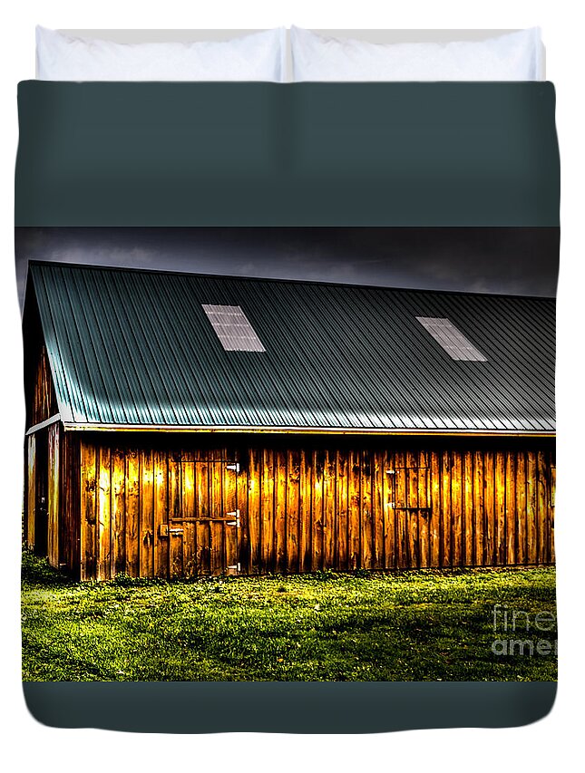 Barn Duvet Cover featuring the photograph On the Farm #1 by William Norton