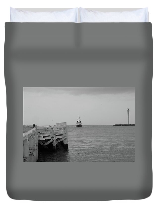 Belgium Duvet Cover featuring the photograph Ostend 2 #1 by Ingrid Dendievel
