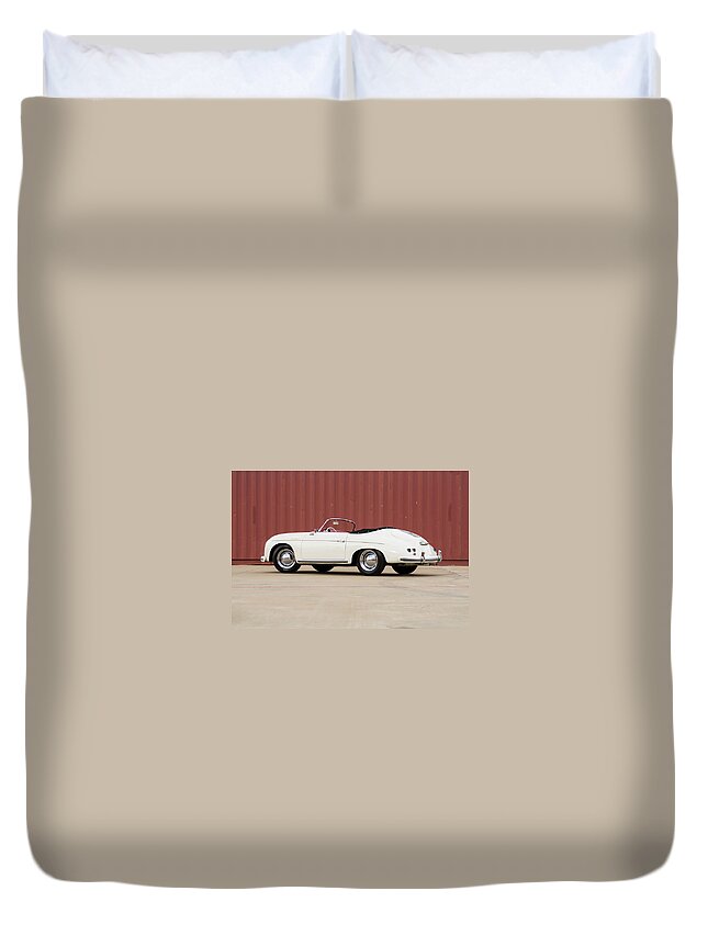 Porsche 356a Duvet Cover featuring the photograph Porsche 356A #1 by Jackie Russo